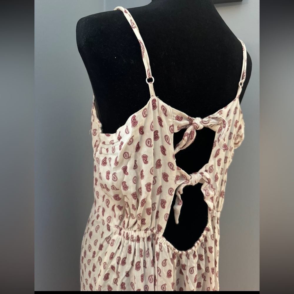 Exist Boho Patchwork Open Back Double Tie Side Sl… - image 8